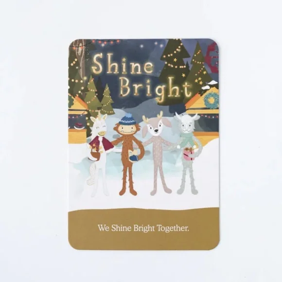 Slumberkins Shine Bright Bigfoot Snuggler And Affirmation Card - Picture 2 of 3